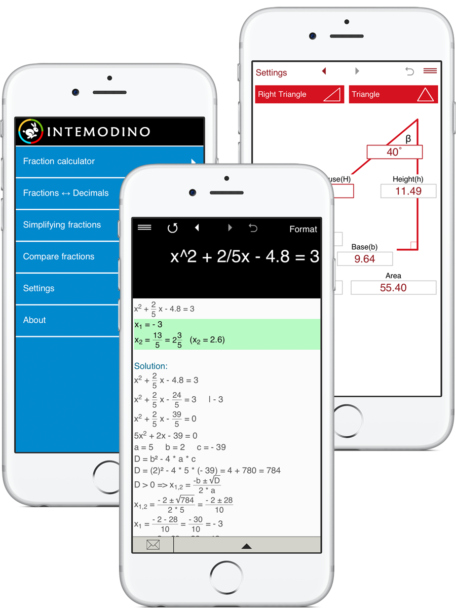 Math apps and calculators
